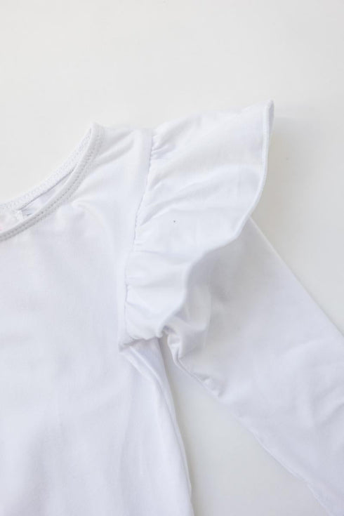 white-l-s-flutter-sleeve-leotard Mila &  Rose - Sophia's Style--4T--5